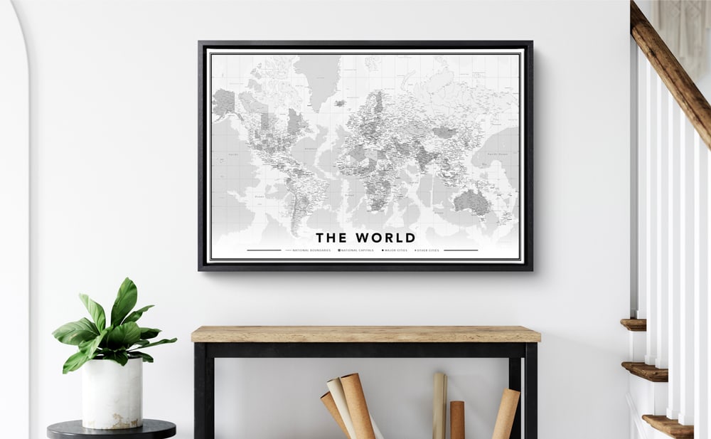 Entdecken Sie die Welt direkt an Ihrer Wand mit unseren stilvollen Weltkarten. Elegantes Design, perfekt für Reisende und Träumer.