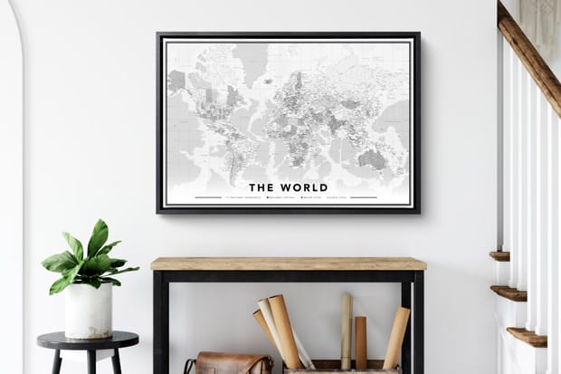Bestellen Weltkarte auf Leinwand