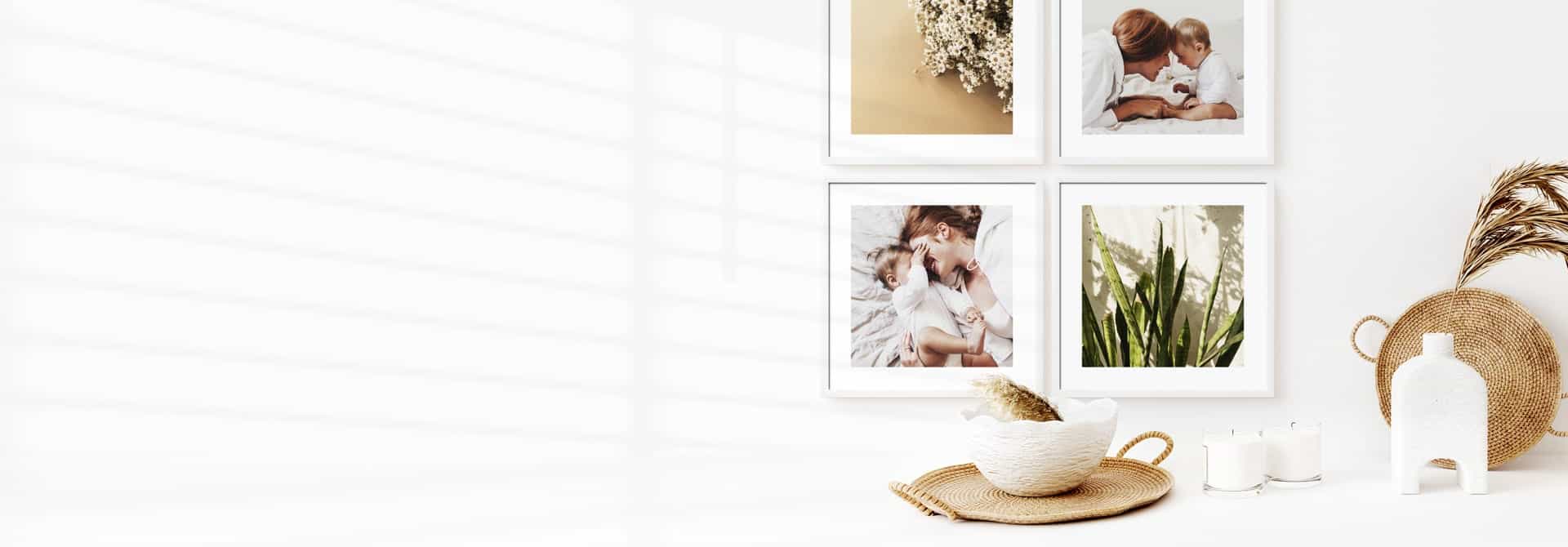 Frames. Leichte Fotorahmen, zum schnell und einfach an die Wand kleben!