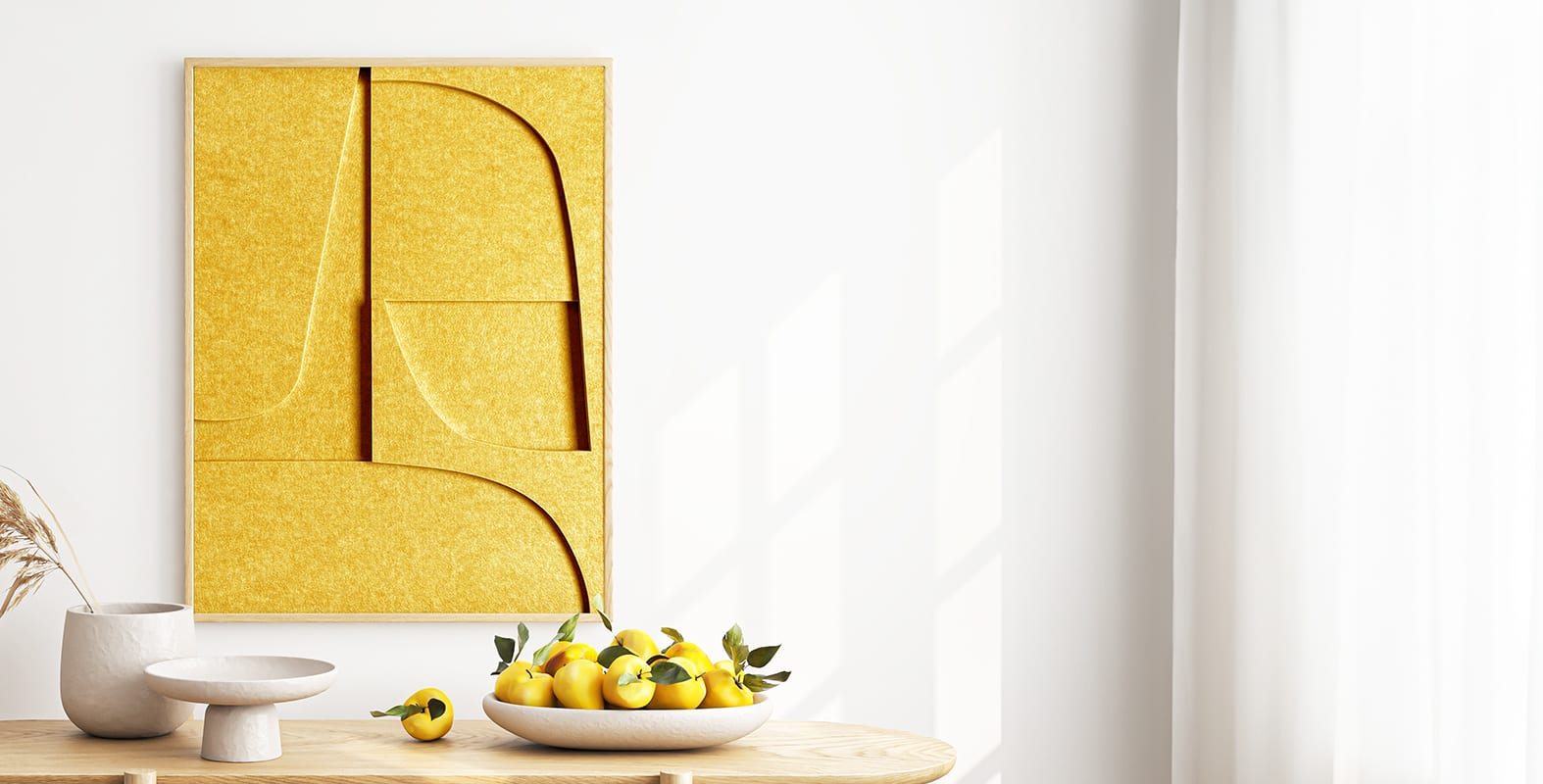 Filzkunst. Schöne Kunst für jedes Interieur. Auch in frischen und auffälligen Farben erhältlich!