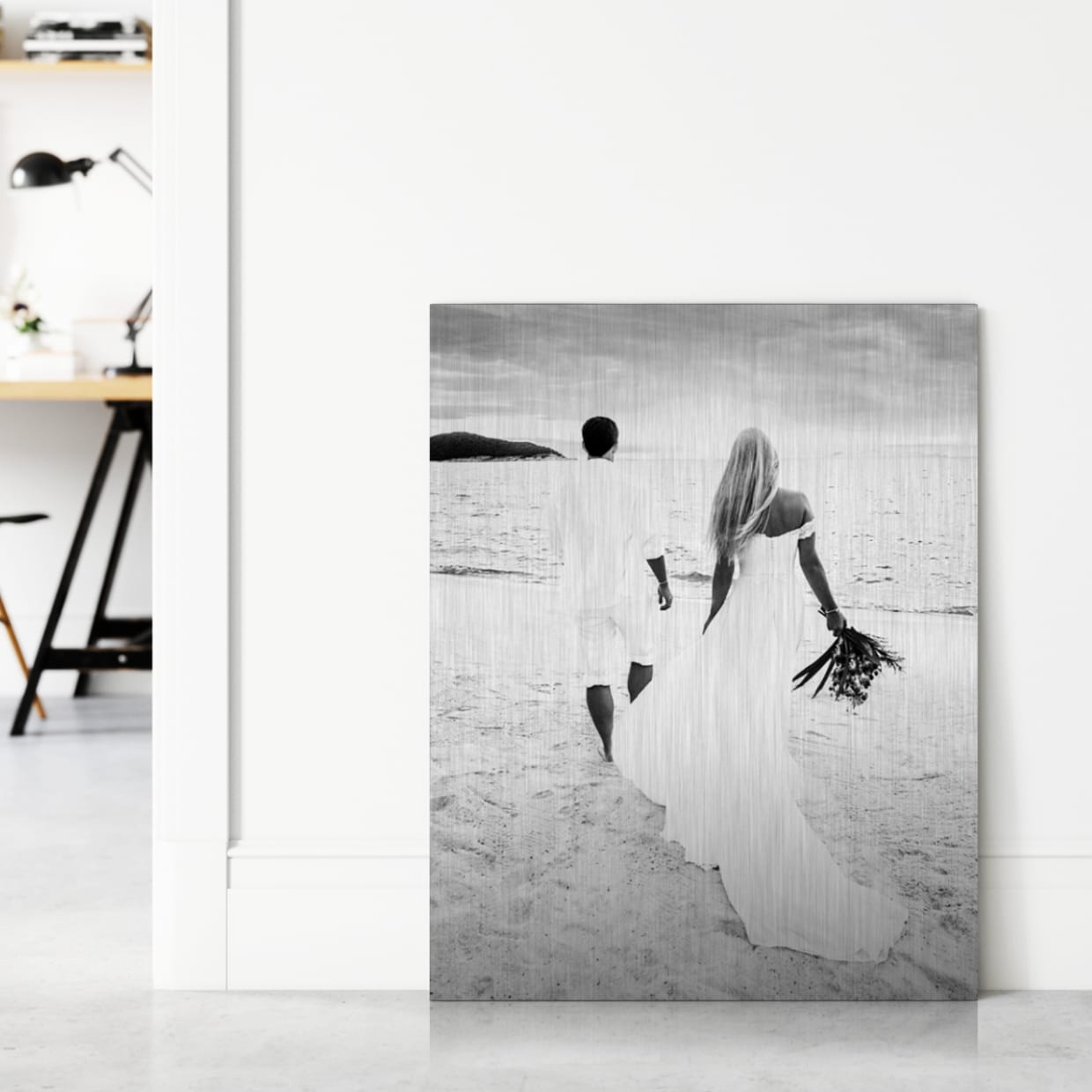 Hochzeitsfoto auf Foto auf Alu-Dibond
