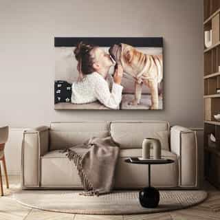 Collage auf Leinwand