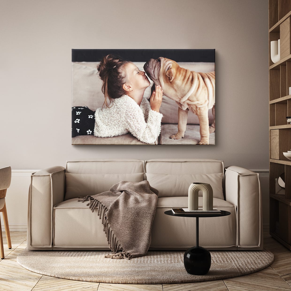 Collage auf Leinwand