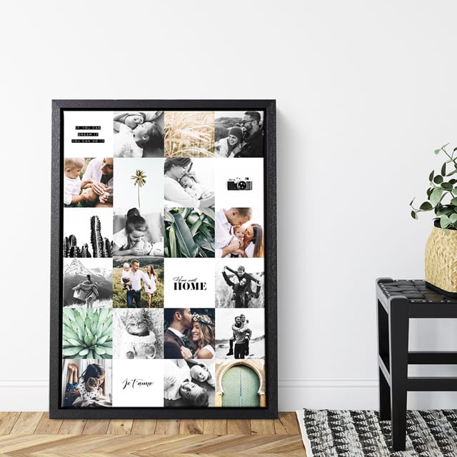 Collage aufhängen