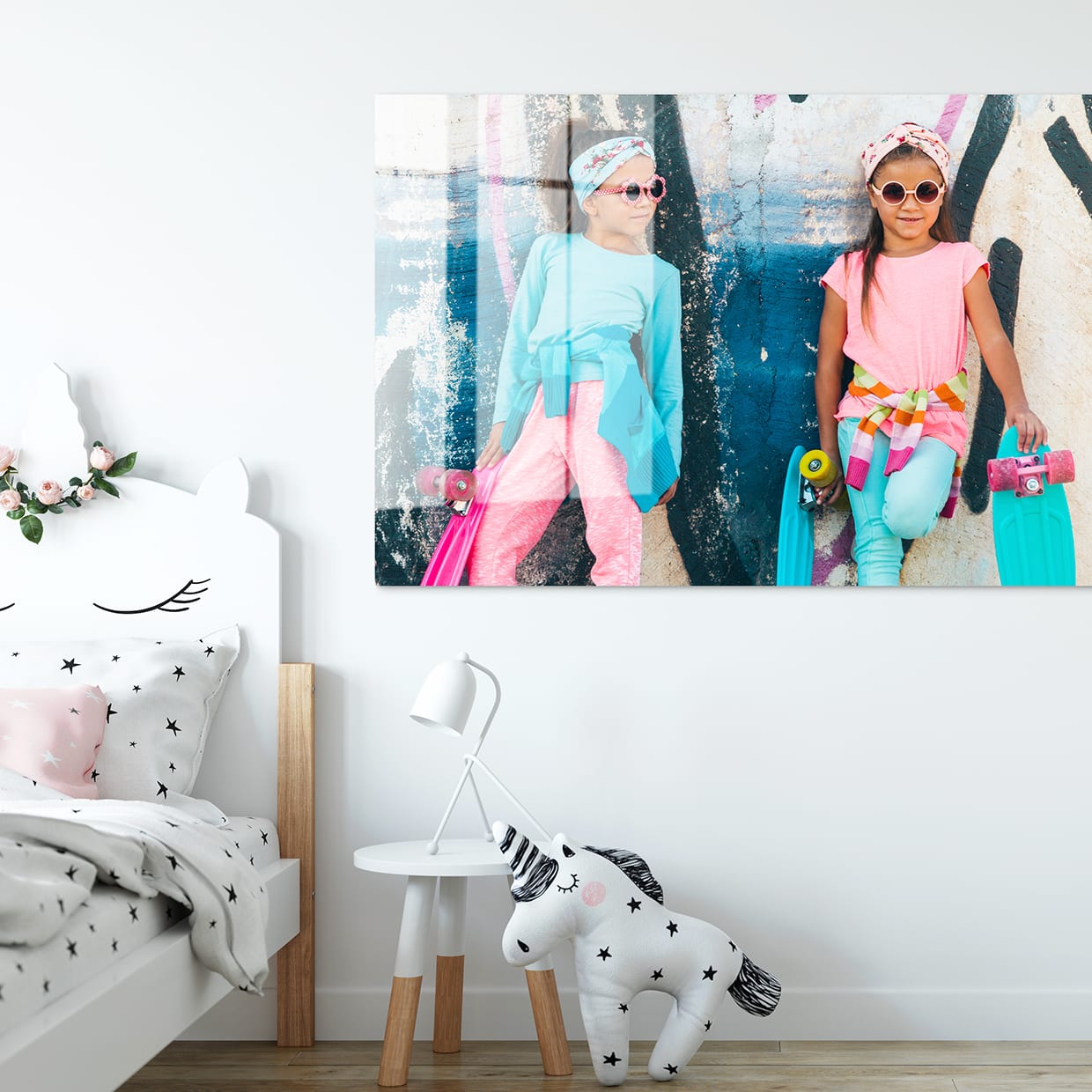 Plexiglasbild im Kinderzimmer
